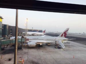 カタール航空機@ドーハ